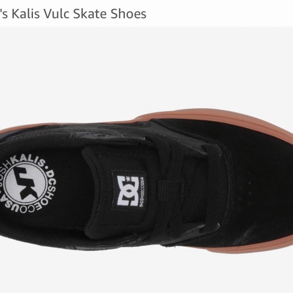 Kids DC Kalis Volc Skate Shoes - Picture 3 of 7